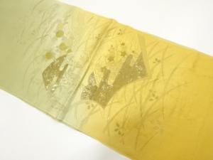 未使用品　正絹　金彩　帯揚げ